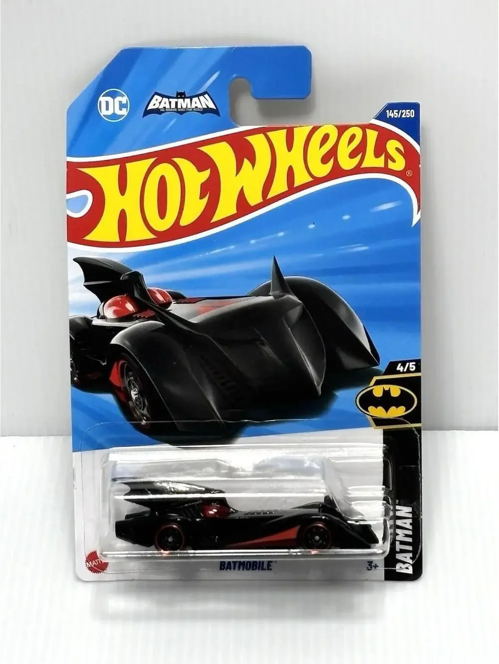 Hot Wheels Batman Batmobile Matte Black Batman Series 4/5 145/250 NIB
